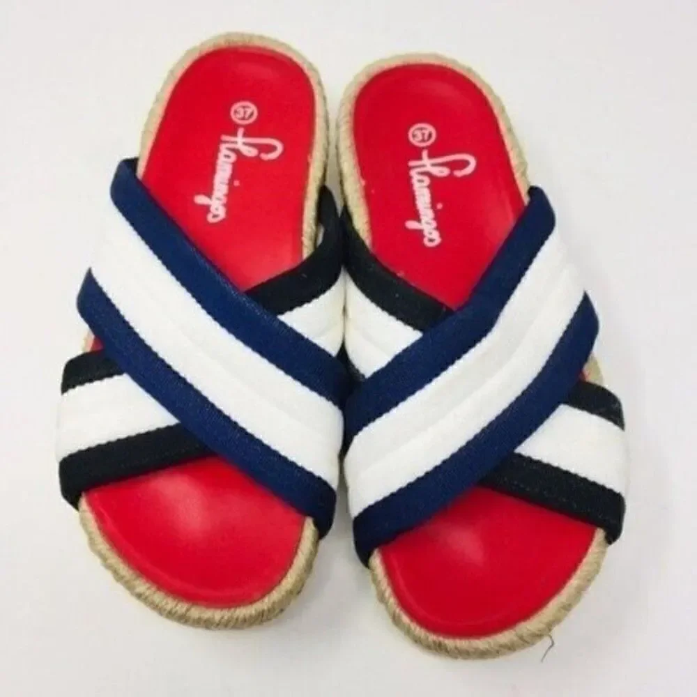 Flamingo platform Espadrille sandals EU37 BoxS